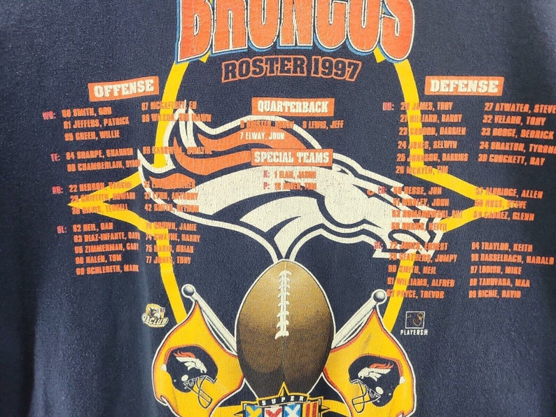 Denver Broncos Vintage 1997 Starter Superbowl Champions XXXII 32 Shirt Adult XXL Vtg 90s NFL Football John Elway image 4