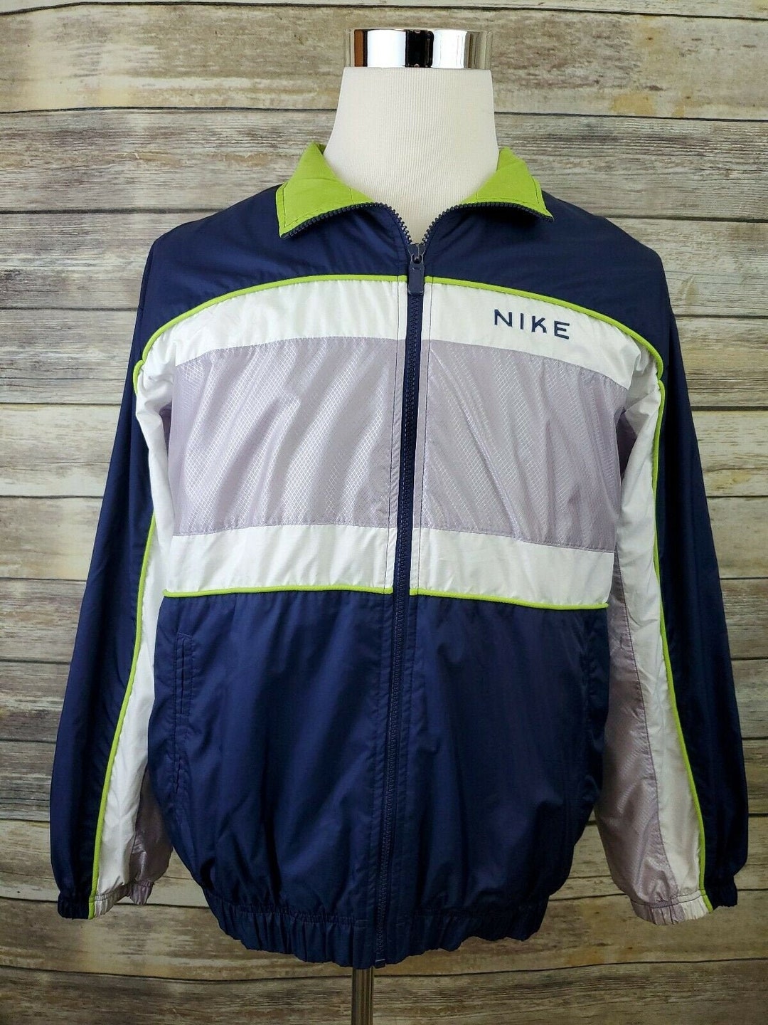 Nike Air Swoosh Vtg 90s Reflective Lined Nylon Windbreaker