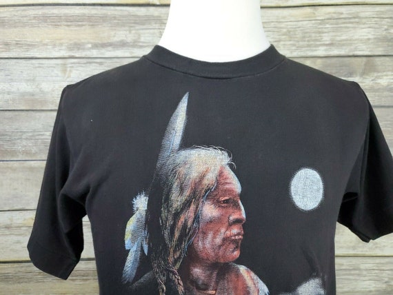 Native American 80s Single Stitch Sioux Black Elk… - image 8