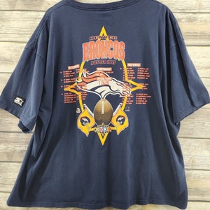 Denver Broncos Vintage 1997 Starter Superbowl Champions XXXII 32 Shirt Adult XXL Vtg 90s NFL Football John Elway image 2