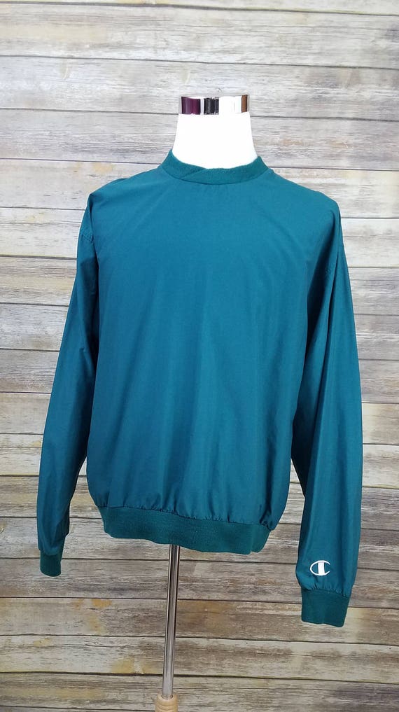 champion pullover green
