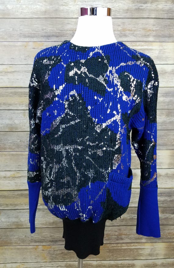 Vintage & Rare 1990s Italian LA MAISON BLU Designer Sweater 