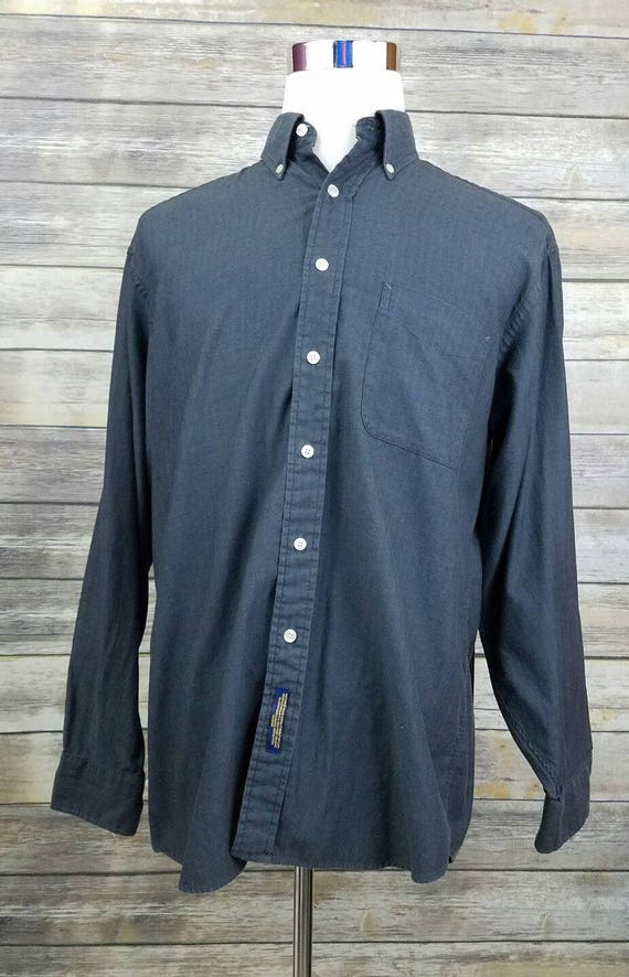Tommy Hilfiger Vintage 1998 Vertical Striped Gray Button Down | Etsy