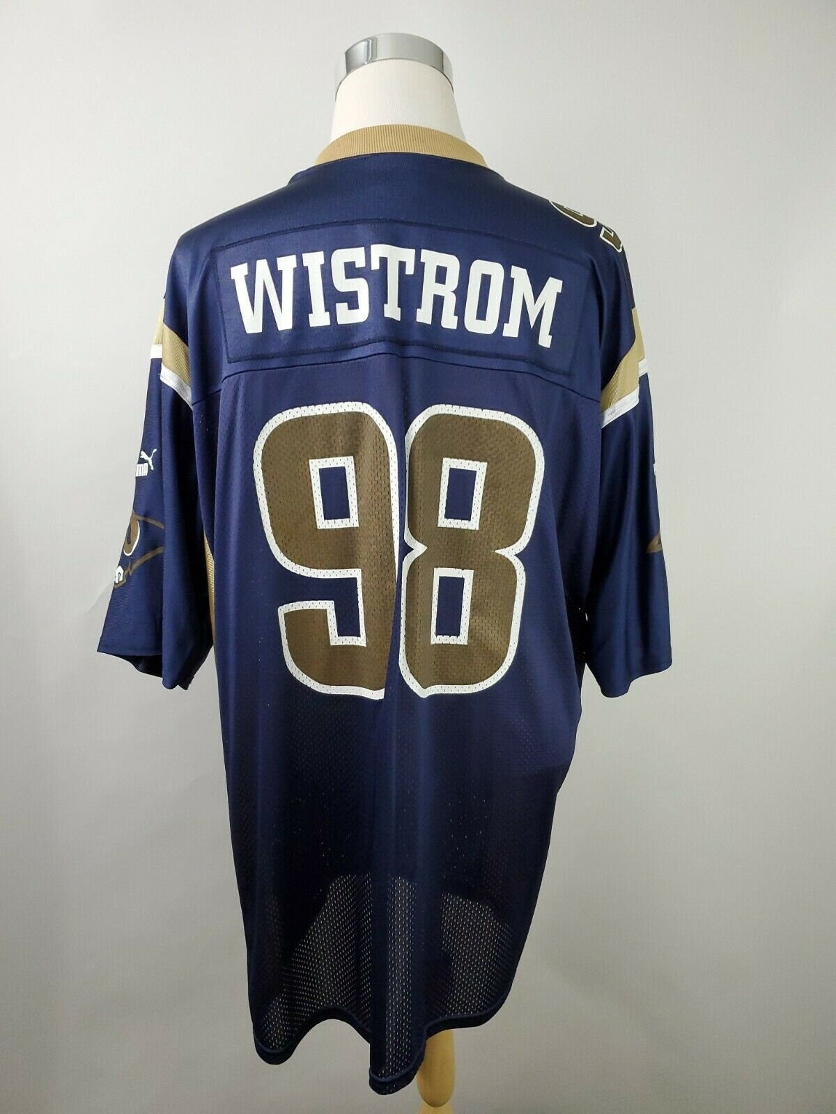 St. Louis Los Angeles Rams Grant Wistrom NFL Authentic Reebok Football Jersey Size Adult Medium