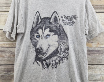 Vintage Wolves Thin 50/50 Little Brownies Girl Scouts T Shirt Adult Medium USA