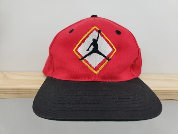 NIKE Jordan Snapback Hat MJ Spell Out Swoosh Cap 80s 90s Rare - Etsy