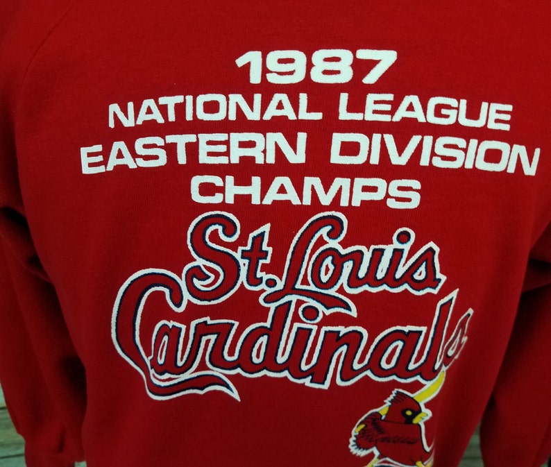 St. Louis Cardinals Red Logo 7 50/50 Sweater Vintage 80s Size | Etsy