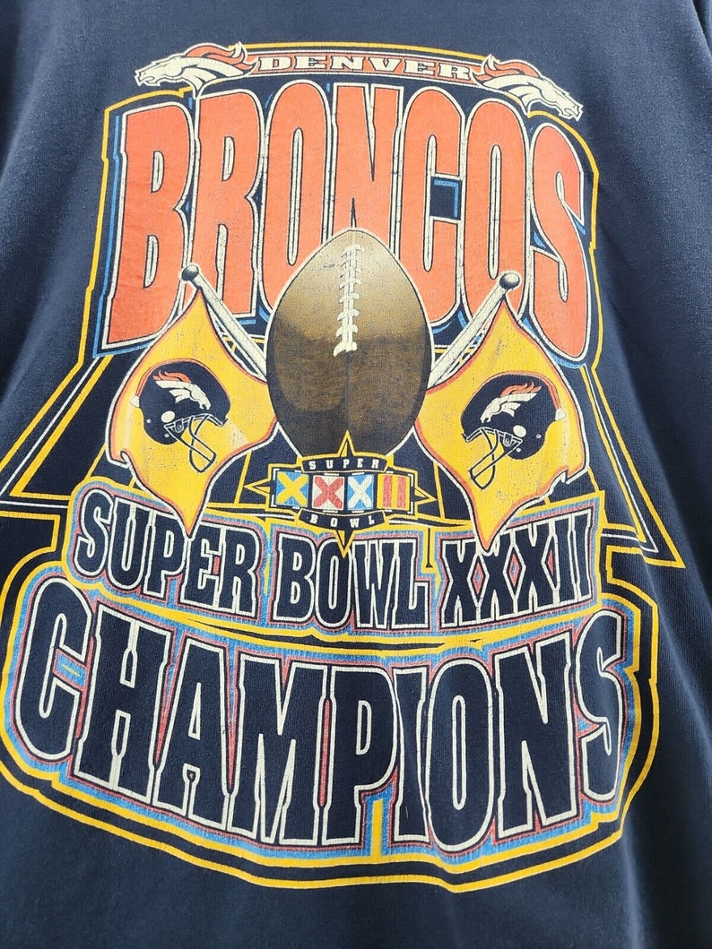 Denver Broncos Vintage 1997 Starter Superbowl Champions XXXII 32 Shirt Adult XXL Vtg 90s NFL Football John Elway image 3