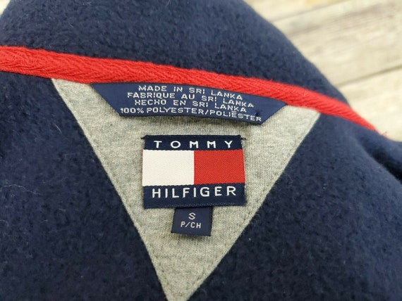 Tommy Hilfiger Vintage 90s Fleece Sleeveless Vest… - image 9