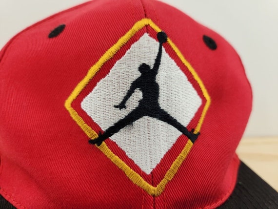 NIKE Jordan Snapback Hat MJ Spell Out Swoosh Cap 80s 90s Rare - Etsy