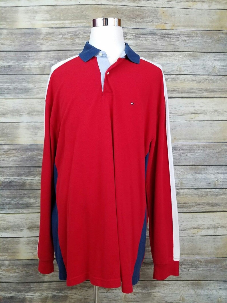 tommy jeans long sleeve polo