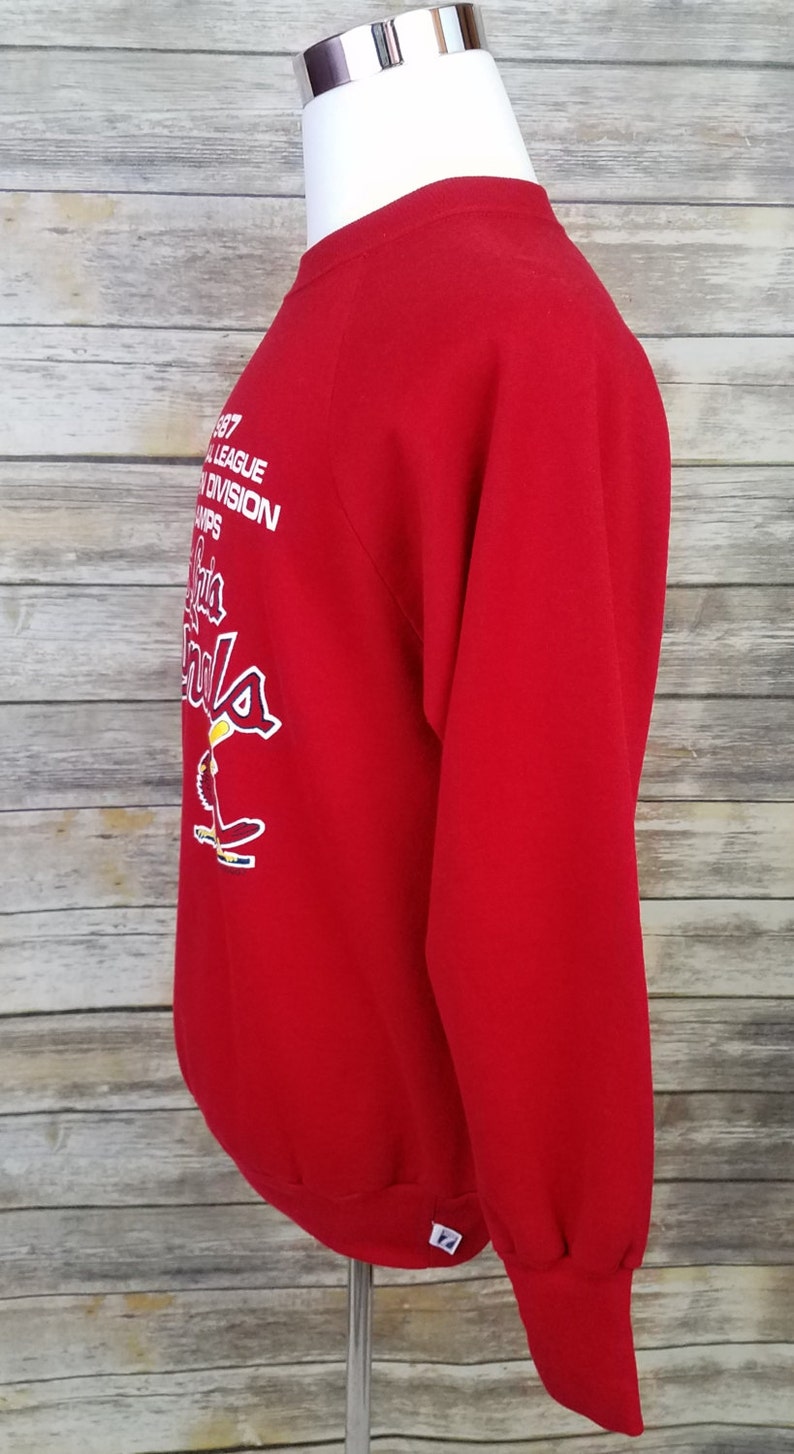 St. Louis Cardinals Red Logo 7 50/50 Sweater Vintage 80s Size | Etsy