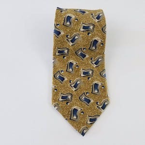 Roundtree & Yorke Vintage Italian 100% Silk 1980s Multicolor Tie Made In USA