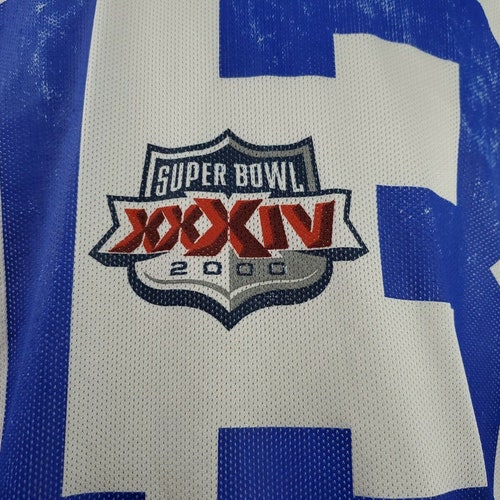 Kurt Warner #13 STL Rams Los Angeles NFL Rare Super shops Bowl 2000 Hockey Jersey Adult XL | Football Memorabilia