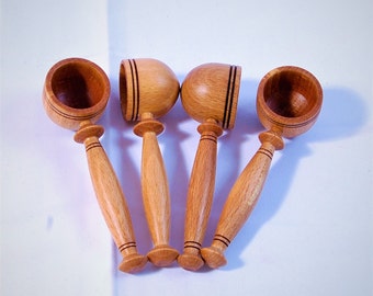 Legno trasformato misurini di caffè