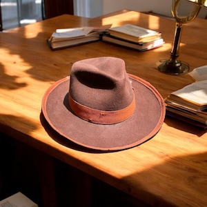 Art ~ 100% Fur Felt Fedora Handmade by K. Doughty