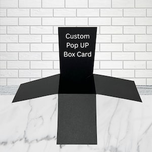 Custom Pop Up Box Card, Personalized Keepsake