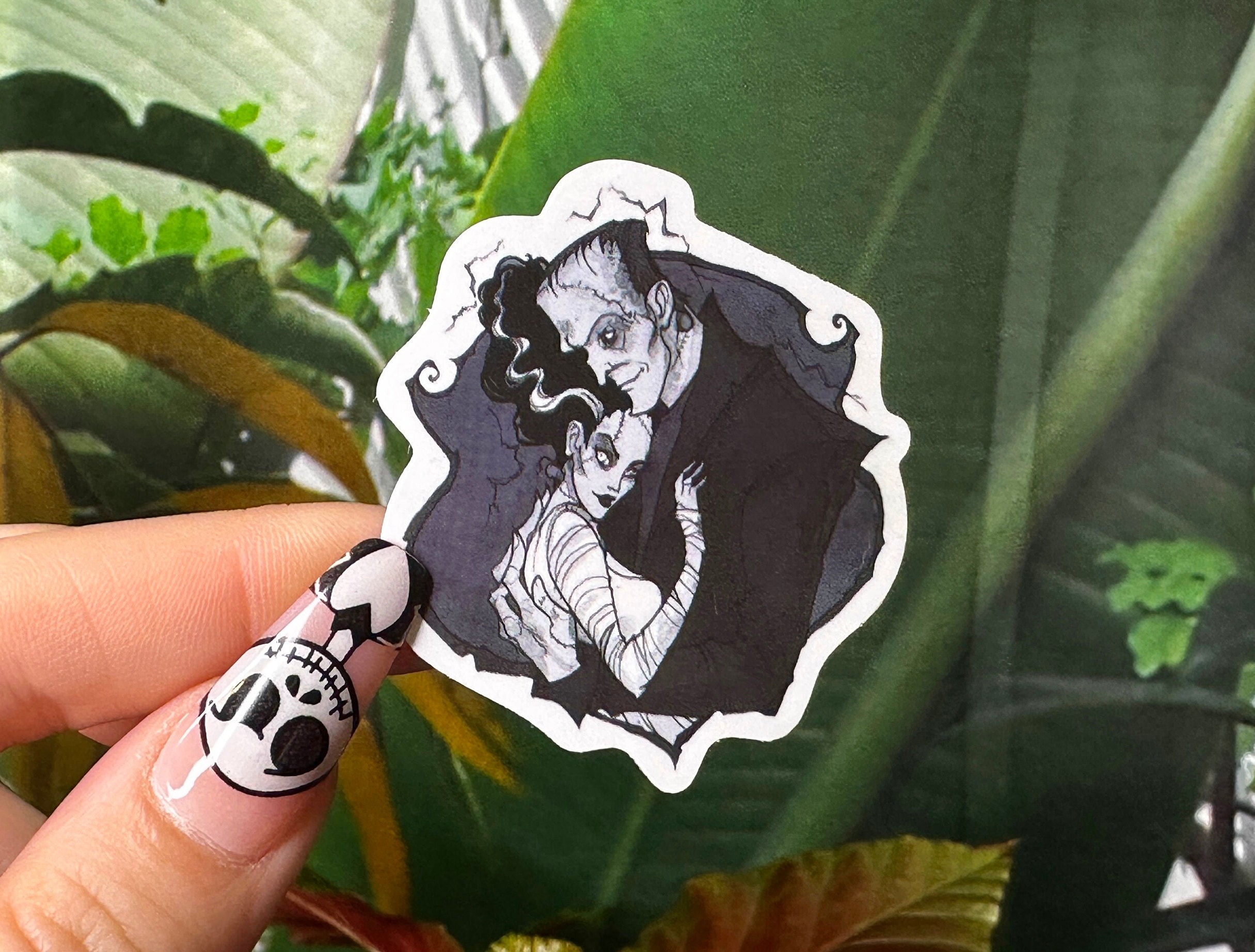 Monster Couple | Gothic Sticker | Dark Fairy Tale Stickers - Etsy