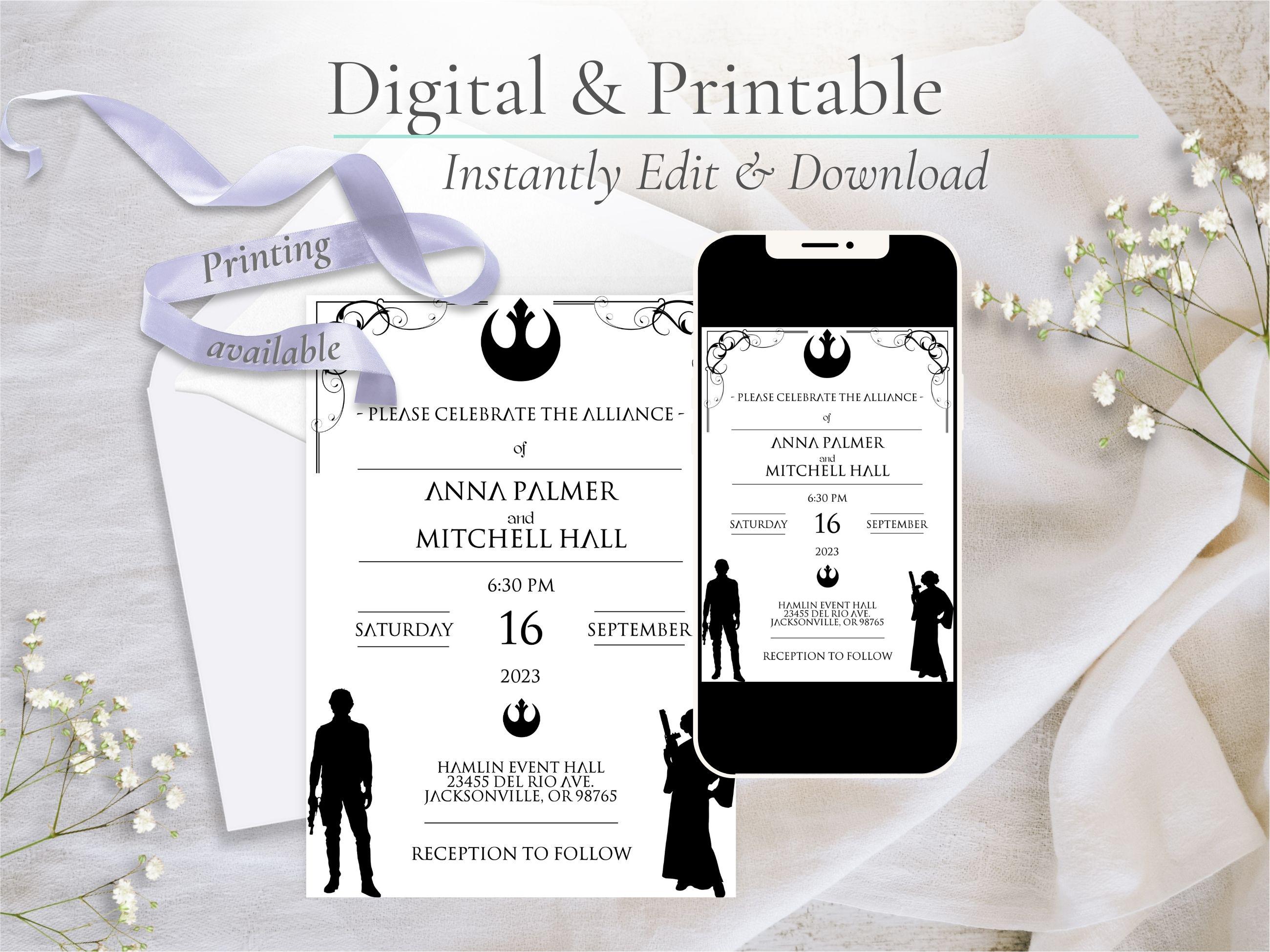 Star wars wedding invitations 60 photos - Astyledwedding.com Star wars wedding invitations 60 photos - Astyledwedding.com