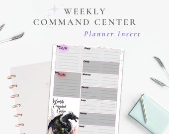 Dragon Weekly Planner Page: Classic Happy Planner Insert (Digital Download)
