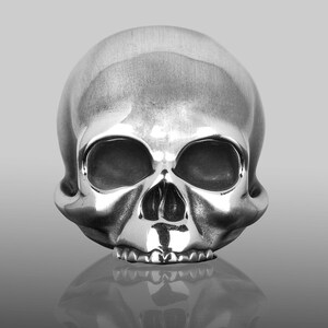 Keith Richards Skull Ring, An exact re-creation of Keith Richards skull. Skull Ring, Silver Skull Ring, Handmade Skull Ring. image 2