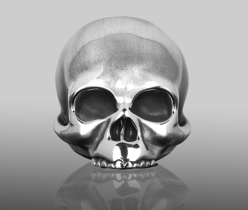 Keith Richards Skull Ring, An exact re-creation of Keith Richards skull. Skull Ring, Silver Skull Ring, Handmade Skull Ring. image 2