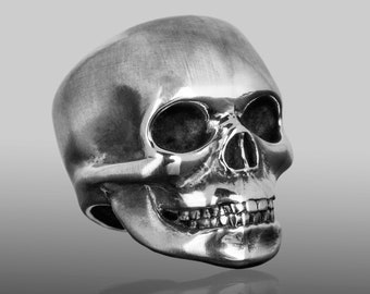Iconic Rock Star Skull Ring, Skull Ring, Silver Skull Ring, Mens Skull Ring, Biker Skull Ring, Handmade Skull Ring, Finest Skull Ring