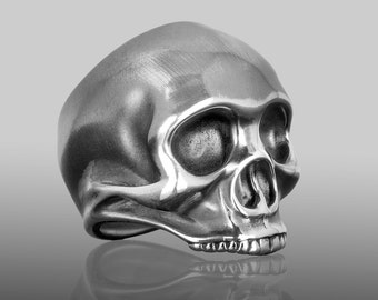 Jimi Hendrix Skull Ring, An exact re-creation of Jimi Hendrix’s skull.  Skull Ring, Silver Skull Ring. Handmade Skull Ring,