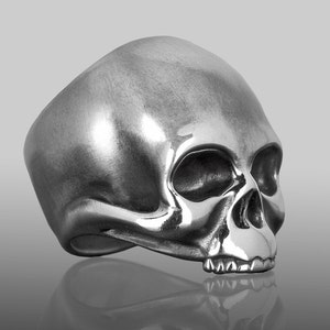 Keith Richards Skull Ring, An exact re-creation of Keith Richards skull. Skull Ring, Silver Skull Ring, Handmade Skull Ring. image 1