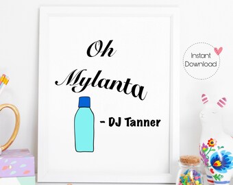 Full House Pillow Person Print Printable Poster Full House Etsy