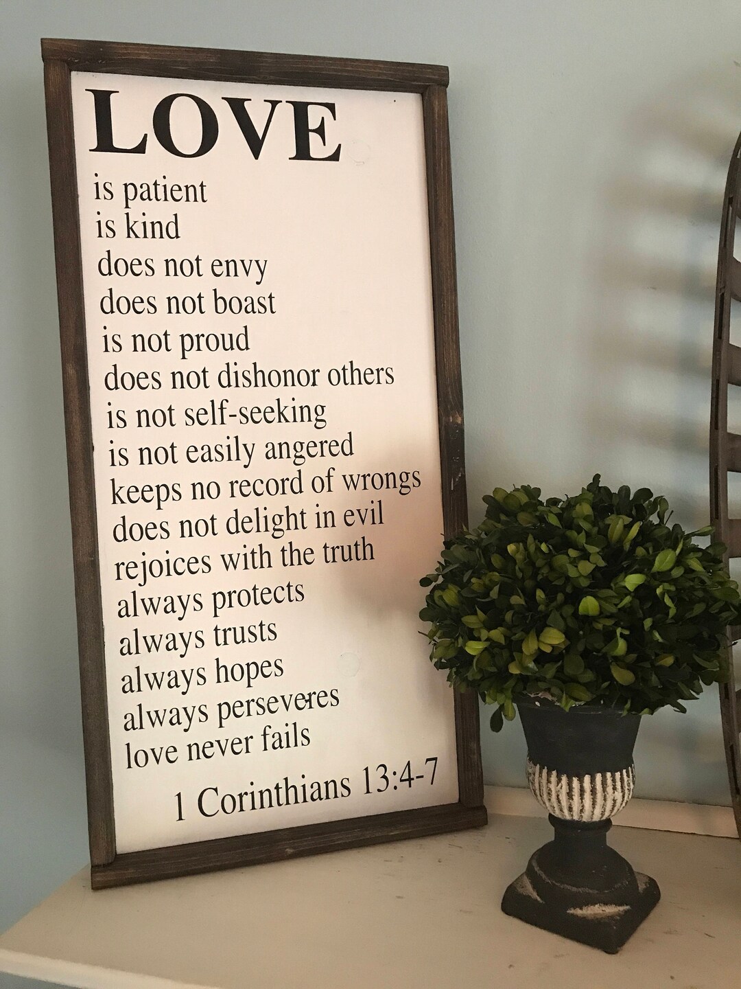 Love is Patient, Bible Verse Sign, Love is Patient Sign, 1 Corinthians