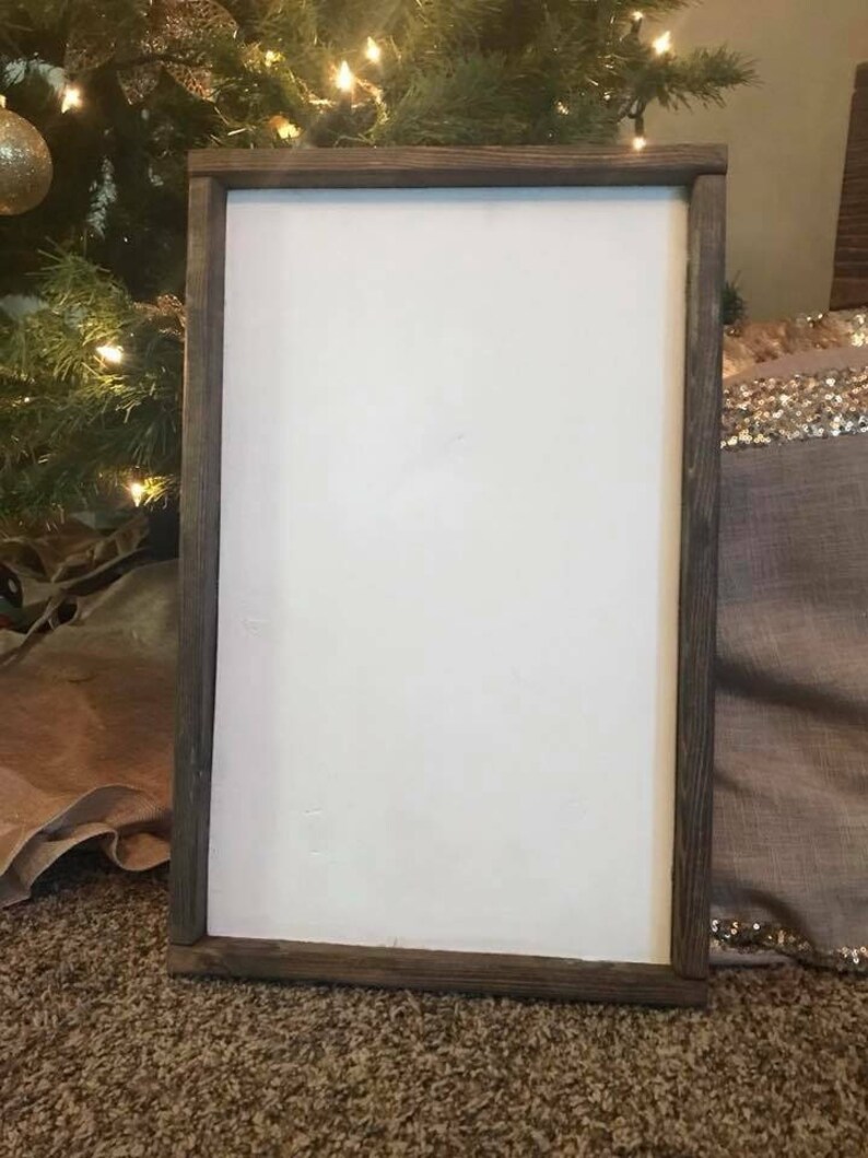 Unfinished Wood Frame Sign Diy Wood Sign With Frame Etsy