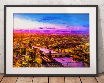 London Sunset Painting