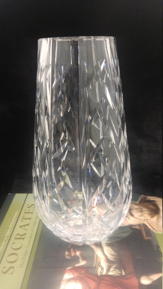 Antique Waterford Crystal Flower Vase Etsy