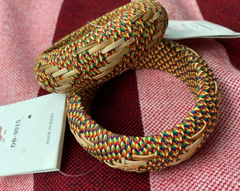 New India woven bangle/Bangle/large fitting sold per piece bangle