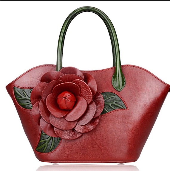 New wine Red Luxury bag/Handbag/shoulder bag/evening bag/Red | Etsy