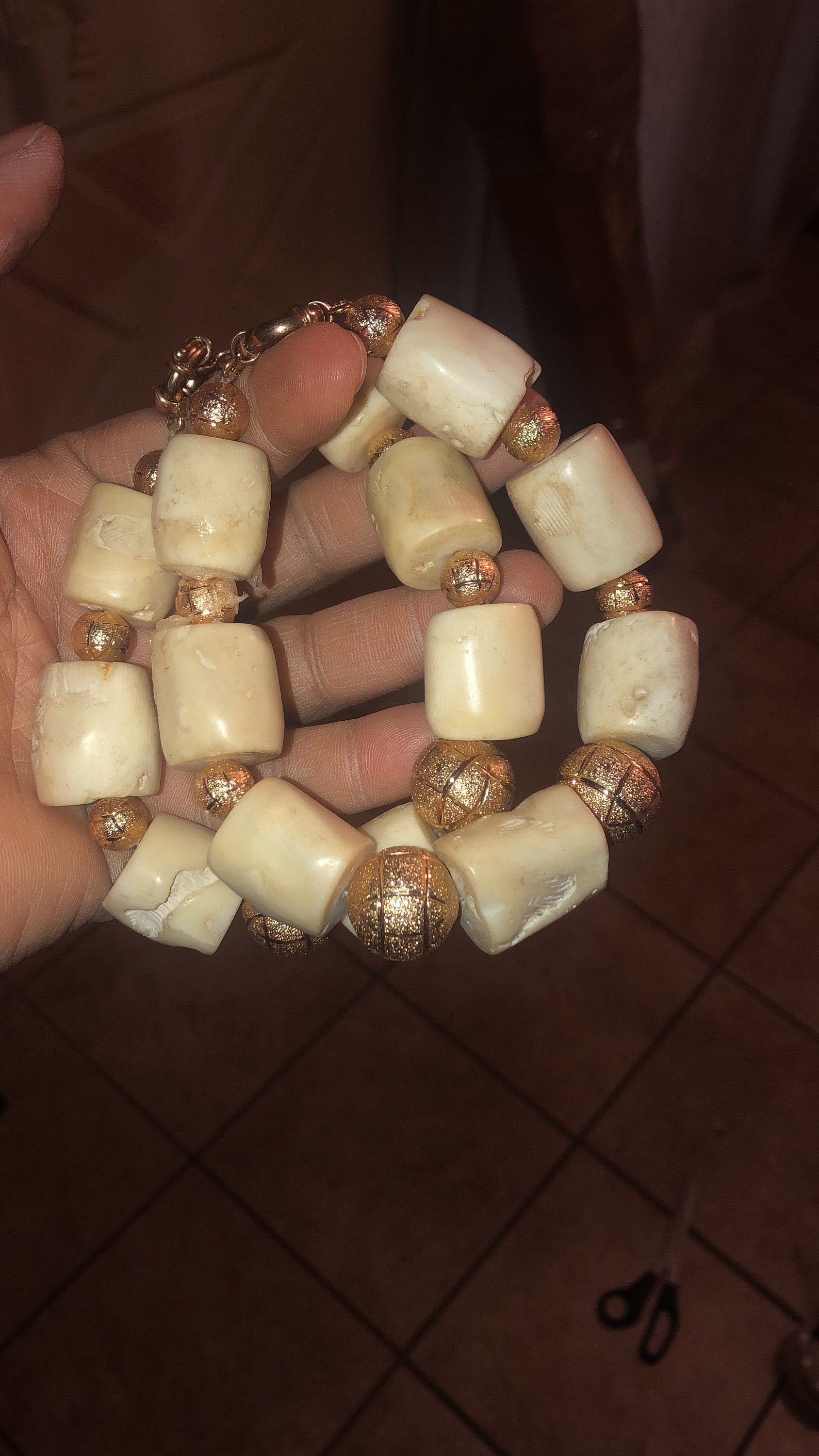 Original Coral Beads With Accessories Etsy Ireland