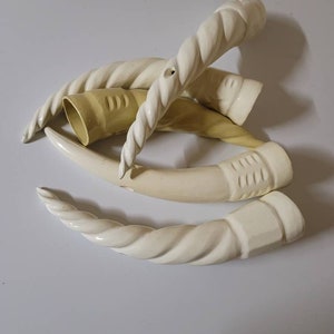 New Imitation spiral  Tusk designed/Tusk/Hand made designed Tusk/Ivory color designed Tusk/