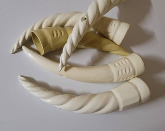 Neu Imitat Spirale Tusk designed/Hauer/Hand made designed Tusk/Ivory Farbe designed Tusk/