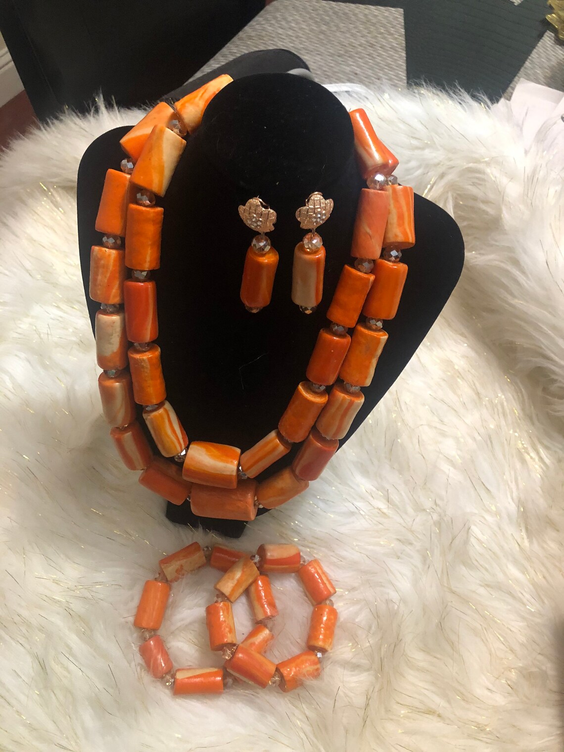 Nigerian 2 step Coral Beads/ Edo Coral Beads/ Benin Coral Etsy