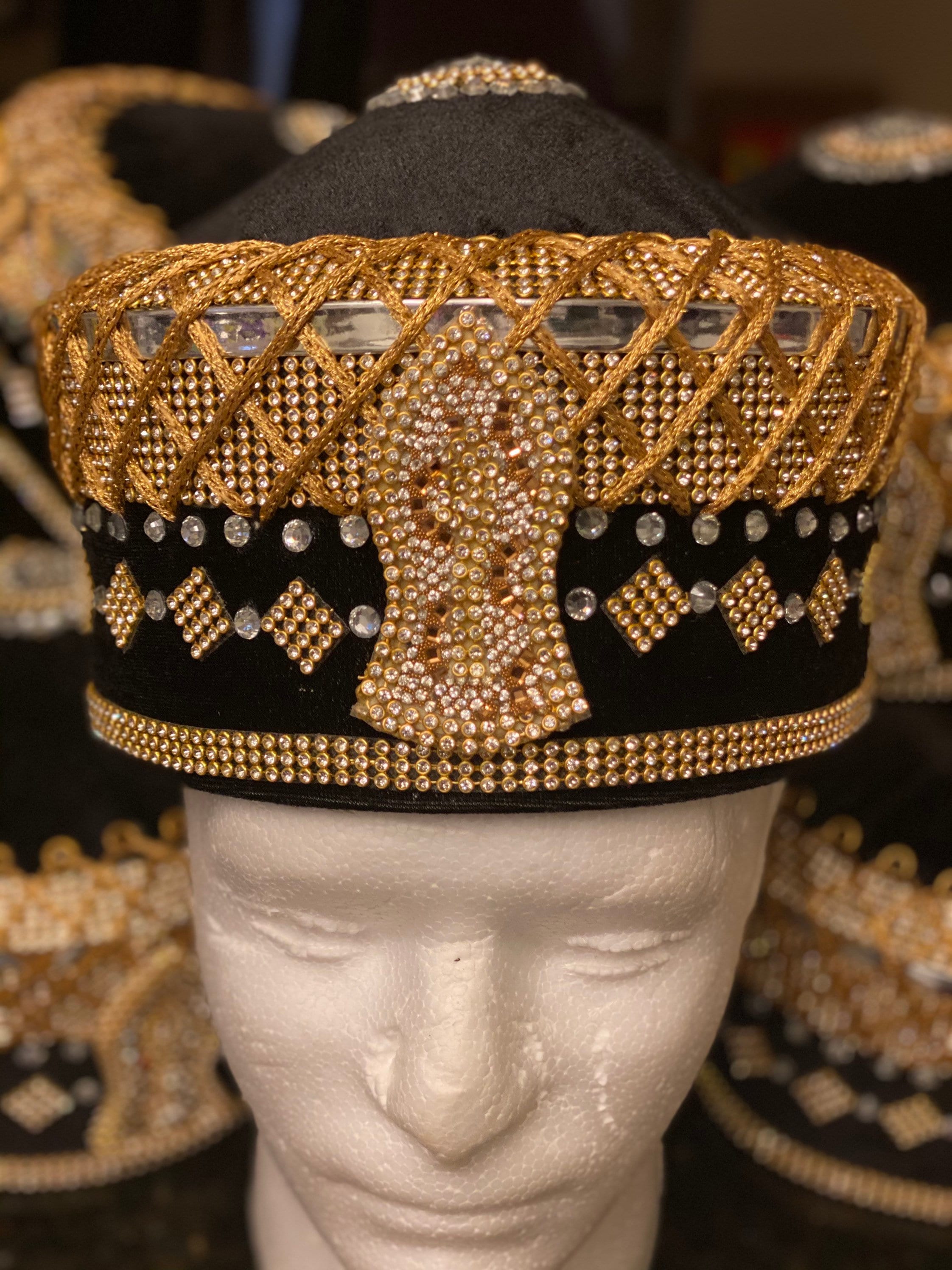 Men Hat/gold Embellished Hat for Men 