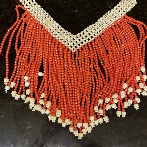 New 2 Tone Beaded Cape Blouse/ Cultural Bead Blouse/ One Size Cape Blouse
