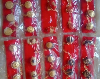 Traditional Chain Button: Shirt Stud, Isi Agu Style