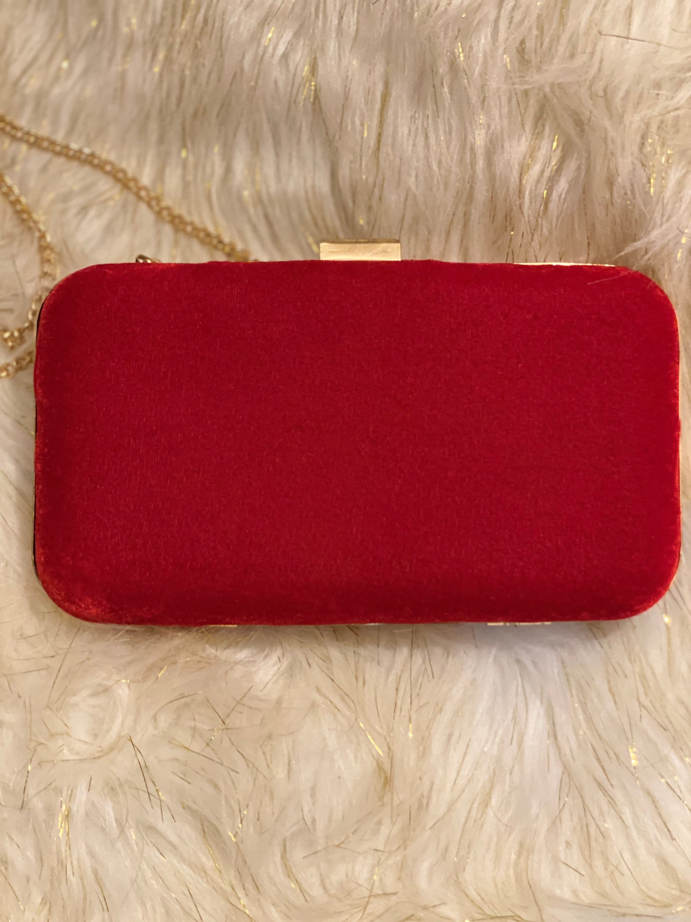 New Red clutch purse/ Purse/party purse/wedding clutch/Luxury | Etsy