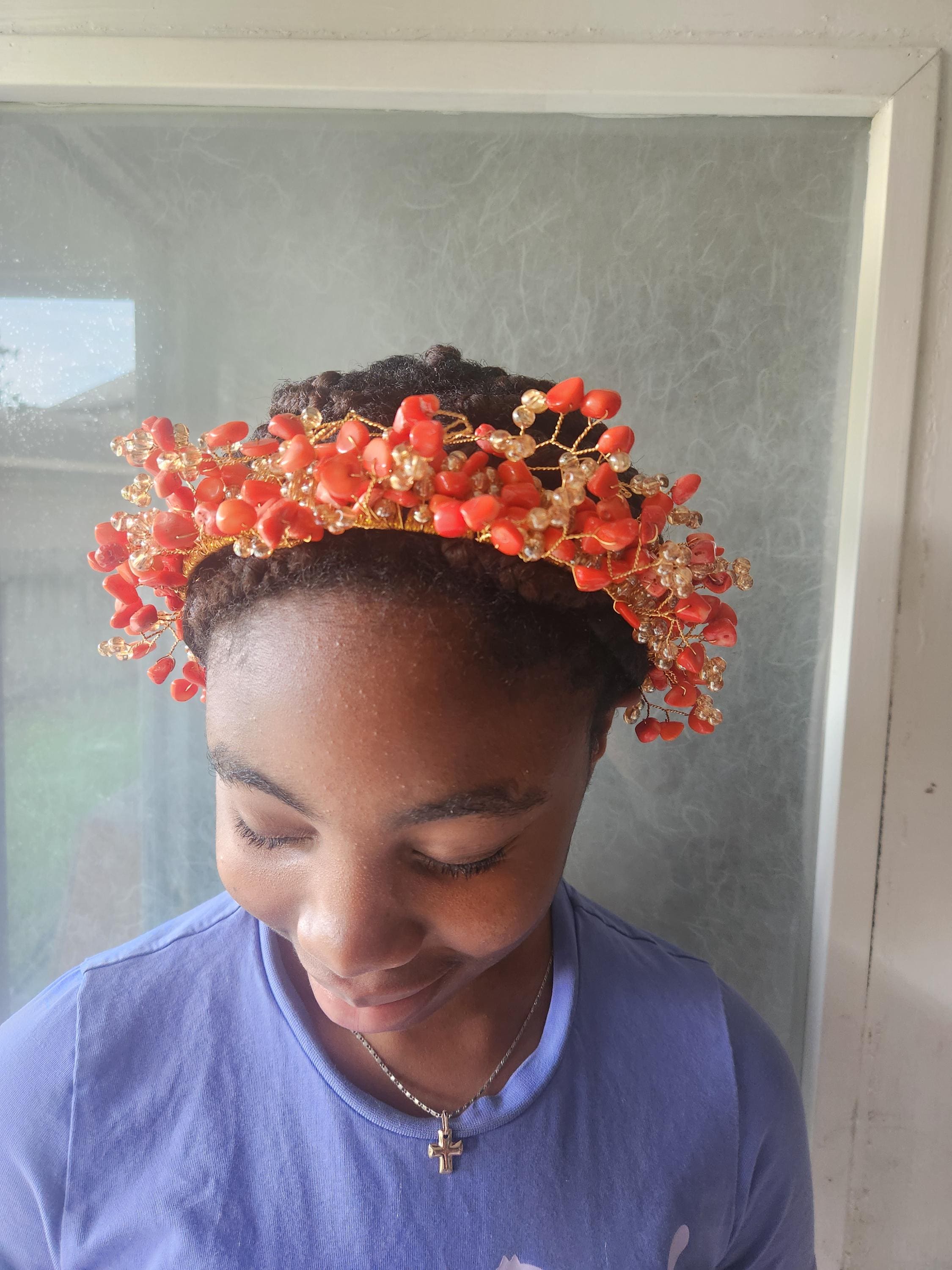 Headband Coral Beads - Etsy