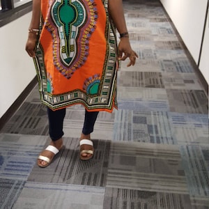 One Size Cotton Dashiki Gown Top/  Free SizeDashiki Gown Top/ One size O Dashiki Gown Top