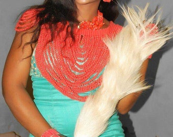 Igbo Bride Horse Tail, Traditional Wedding Accessory