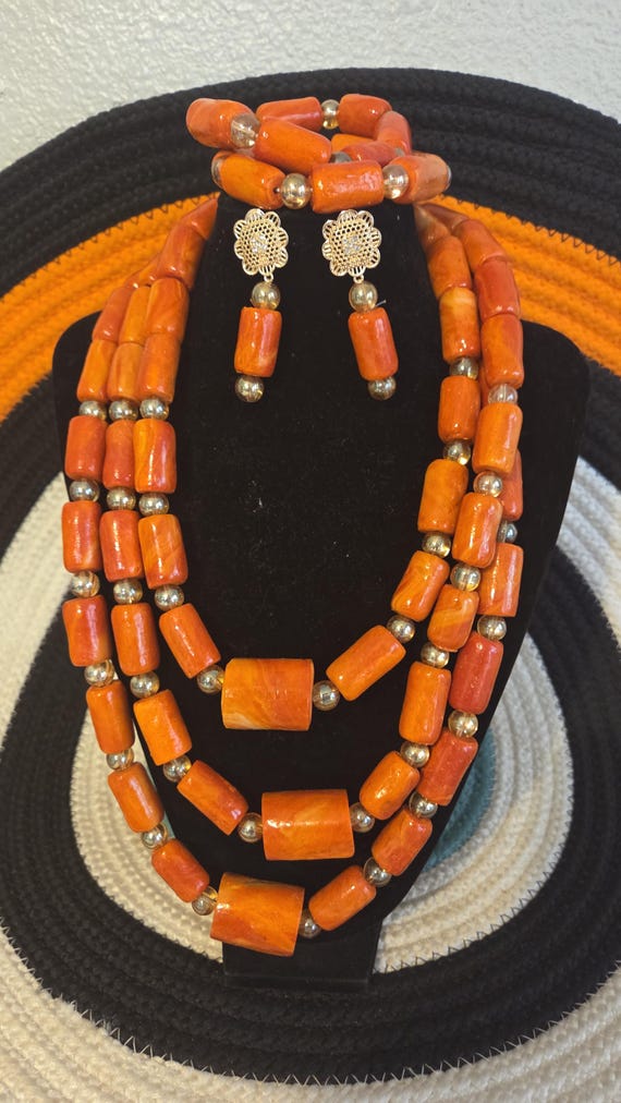Nigerian 2&3 step Coral Beads/ Edo Coral Beads/ Benin Coral Beads/Nigerian Wedding Beads/African Beads/Immitation coral