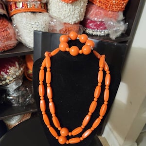 New 3 piece Beads Necklace/Unisex Beads set/Necklace set/Bangle set/Traditional Necklace
