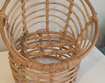 Kids water cane hand crafted chair